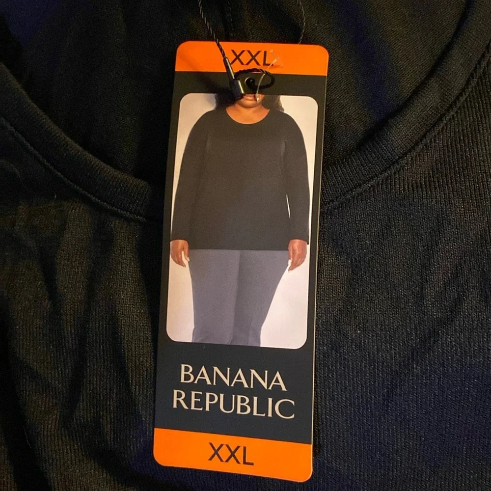 Banana Republic Sweater, Crew neck, Sz XXL, 2X, NWT, Neutral, Stretchy, Normcore - Picture 6 of 14